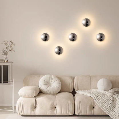 Spherical Electroplated Aluminum LED Wall Sconce Lamp