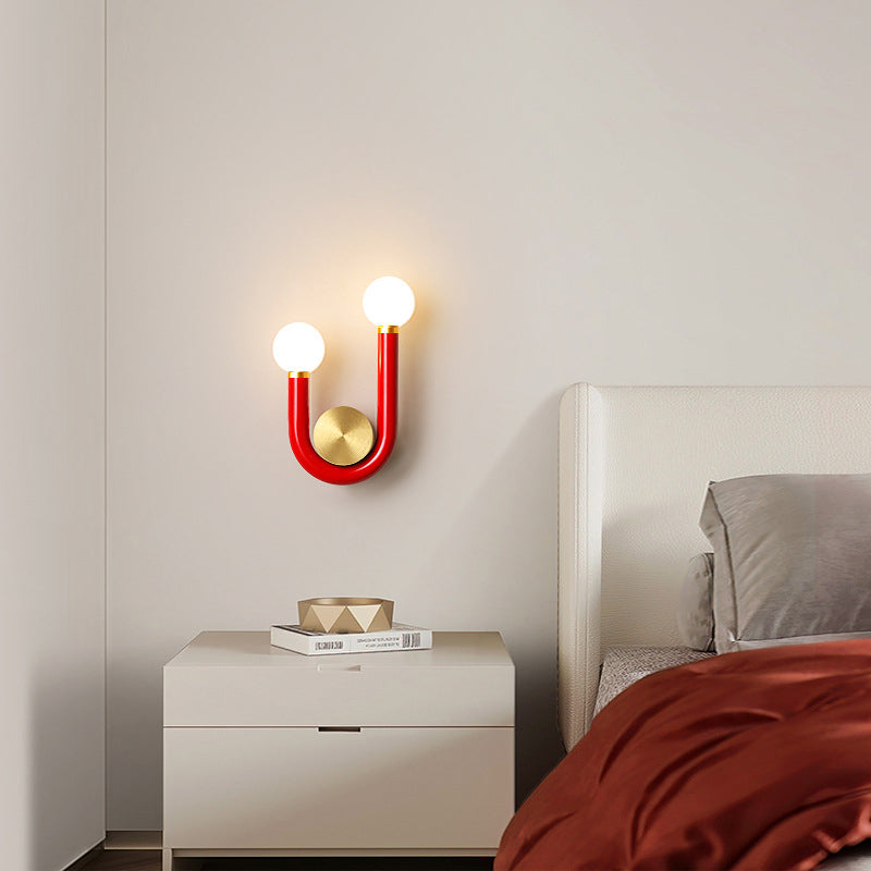 U-Shape Iron Aluminium Acrylic LED Wall Sconce Lamp