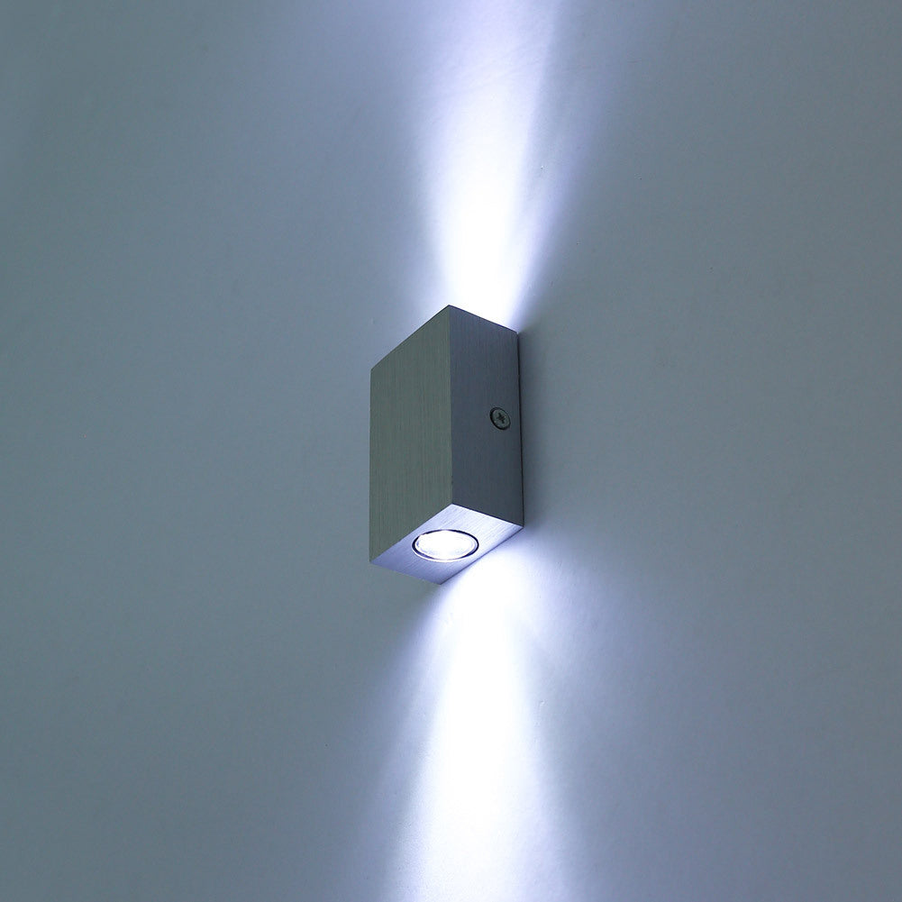 Simplicity Waterproof Aluminum Cubic LED Wall Sconce Lamp