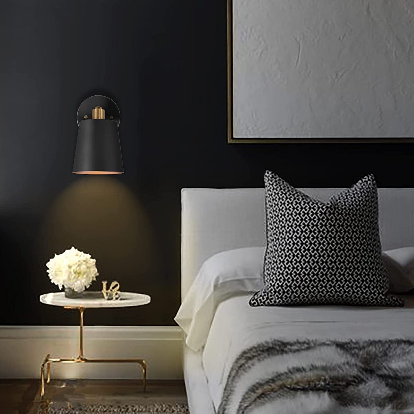 Industrial Cylinder Iron 1-Light Wall Sconce Lamp