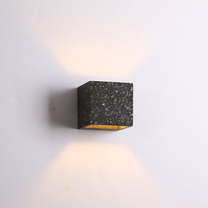 Scandinavian Square Terrazzo 1-Light Wall Sconce Lamp