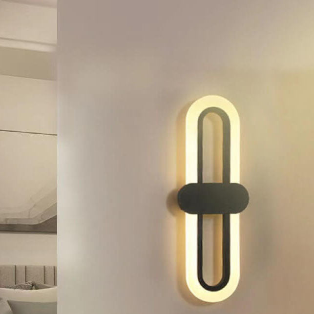 Circular Ring Acrylic Aluminum LED Wall Sconce Lamp