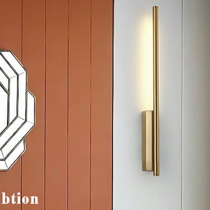 Modern Minimalist Strip Copper PC LED Wall Sconce Lamp