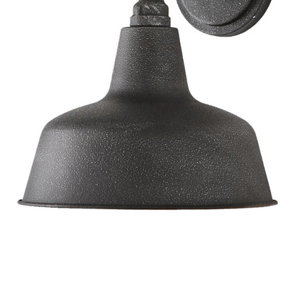 Waterproof Frosted Texture Iron 1-Light Wall Sconce Lamp