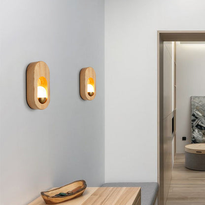 Japanese Frame Acrylic Shade 1-Light Wall Sconce Lamp