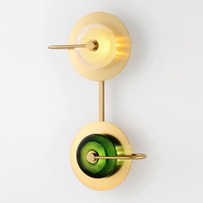 Modern Luxury Iron Glass Round LED Wall Sconce Lamp