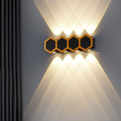 Waterproof Honeycomb Shape PC Lens LED Wall Sconce Lamp