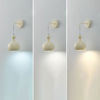 Scandinavian Gourd Iron Glass 1-Light Wall Sconce Lamp