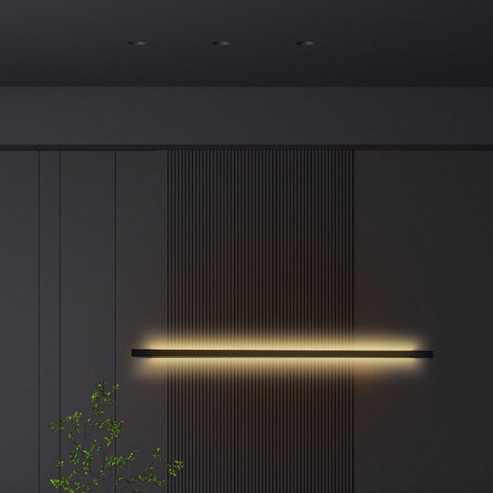 Simplicity Long Strip Iron Silicone LED Wall Sconce Lamp