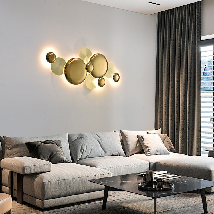 Modern Luxury Metal Round LED Wall Sconce Lamp