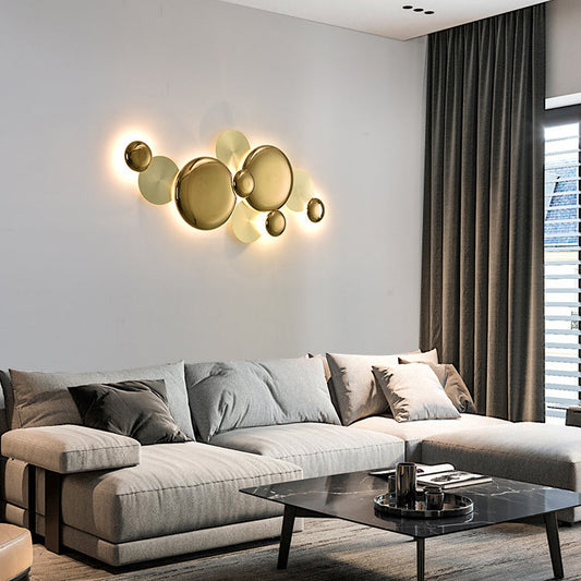 Modern Luxury Metal Round LED Wall Sconce Lamp
