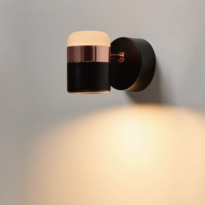 Cylindrical Spotlight Adjustable Mini LED Wall Sconce Lamp