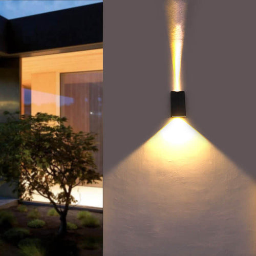 Solar Trapezoid Outdoor Waterproof LED Wall Sconce Lamp