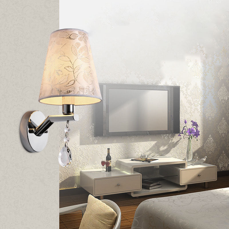 Transitional Iron Frame 1-Light Wall Sconce Lamp