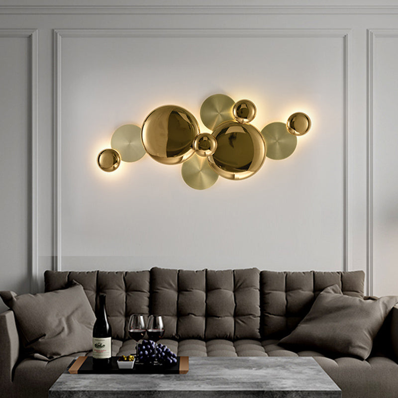 Modern Luxury Metal Round LED Wall Sconce Lamp