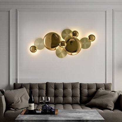 Modern Luxury Metal Round LED Wall Sconce Lamp
