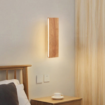 Scandinavian Wood Linear LED Wall Sconce