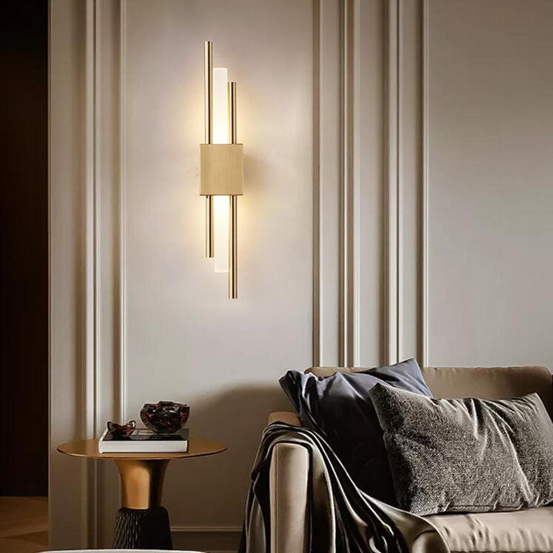Modern Minimalist Iron Acrylic Strip LED Wall Sconce Lamp