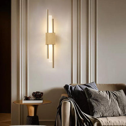 Modern Minimalist Iron Acrylic Strip LED Wall Sconce Lamp