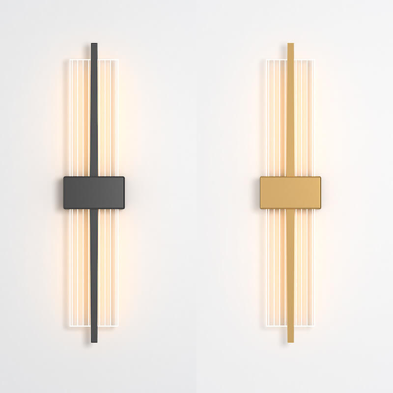 Light Luxury Rectangular Acrylic LED Wall Sconce Lamp