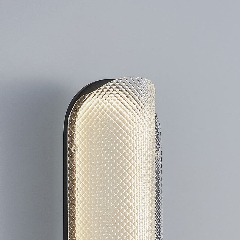 Iron Pattern Acrylic Column Shade LED Wall Sconce Lamp