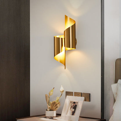Modern Luxury Double Cylinder Iron 2-Light Wall Sconce Lamp
