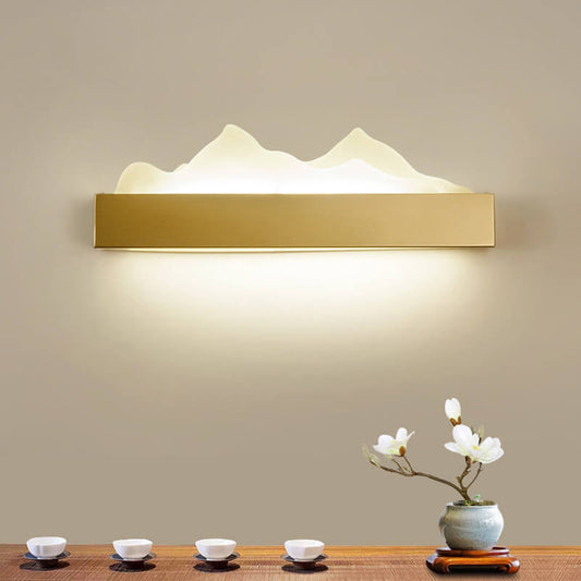 Acrylic Chinese Iceberg Design LED Wall Sconce Lamp