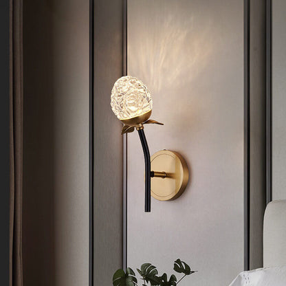 Luxury Crystal Apple Branch 1/2 Light Wall Sconce Lamp