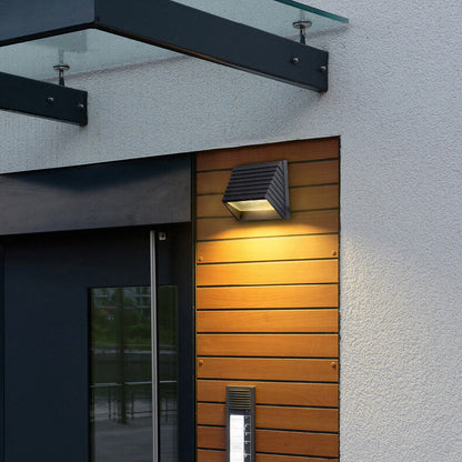 Outdoor Trapezoidal LED Waterproof Patio Wall Sconce Lamp
