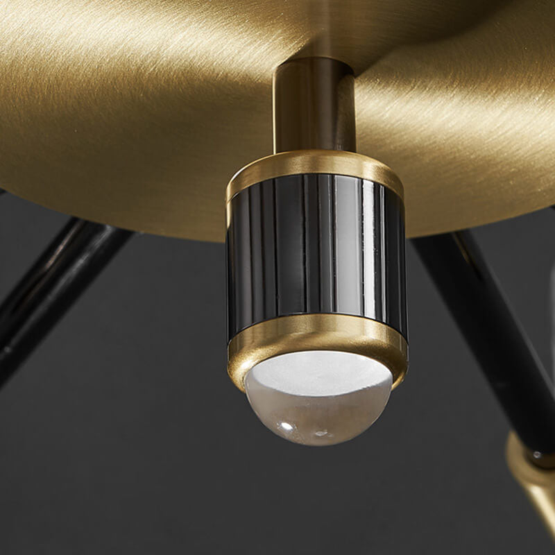 Luxury Iron Finish Frame Cylinder LED Wall Sconce Lamp