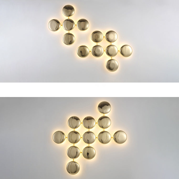 Titanium Round Circle 10/14/24 Light Wall Sconce Lamp
