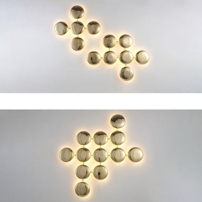 Titanium Round Circle 10/14/24 Light Wall Sconce Lamp