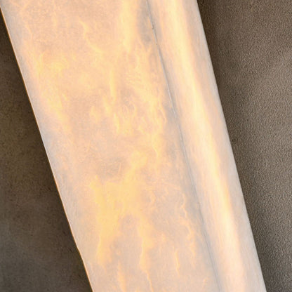 Modern Minimalist Strip Copper Marble LED Wall Sconce Lamp