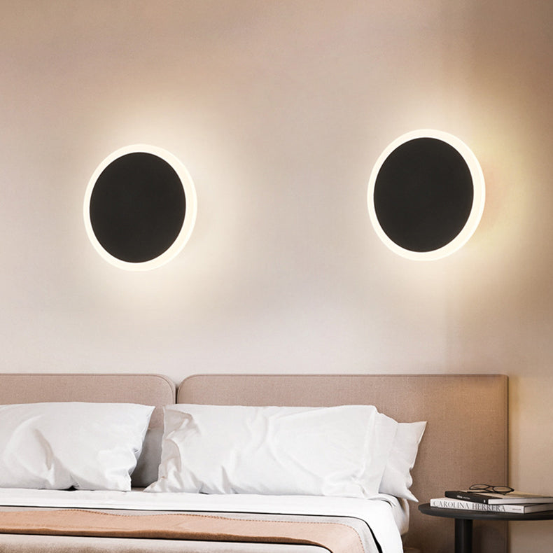 Simplicity Round Iron Acrylic LED Wall Sconce Lamp