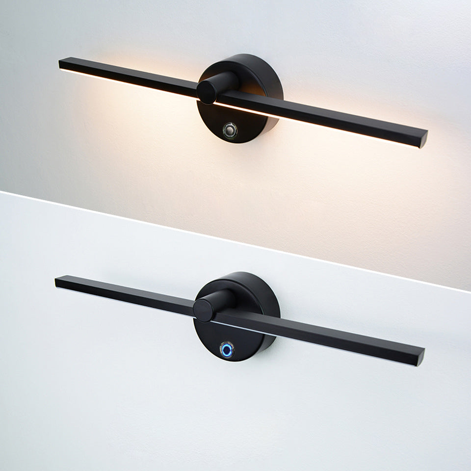 Aluminum LED Rotatable Touch Dimmer Wall Sconce Lamp
