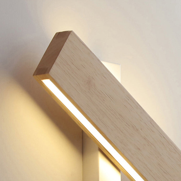 Scandinavian Wood Linear LED Wall Sconce