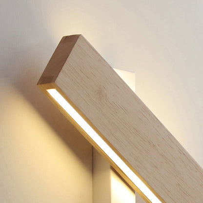 Scandinavian Wood Linear LED Wall Sconce