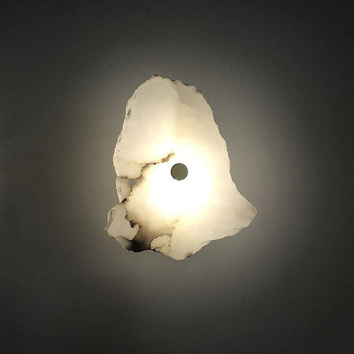 Chinese Rectangular Lucite Iron LED Wall Sconce Lamp