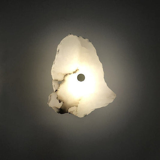 Chinese Rectangular Lucite Iron LED Wall Sconce Lamp