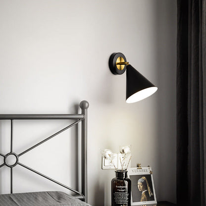 Minimalist Solid Color Rotatable 1-Light Wall Sconce Lamp