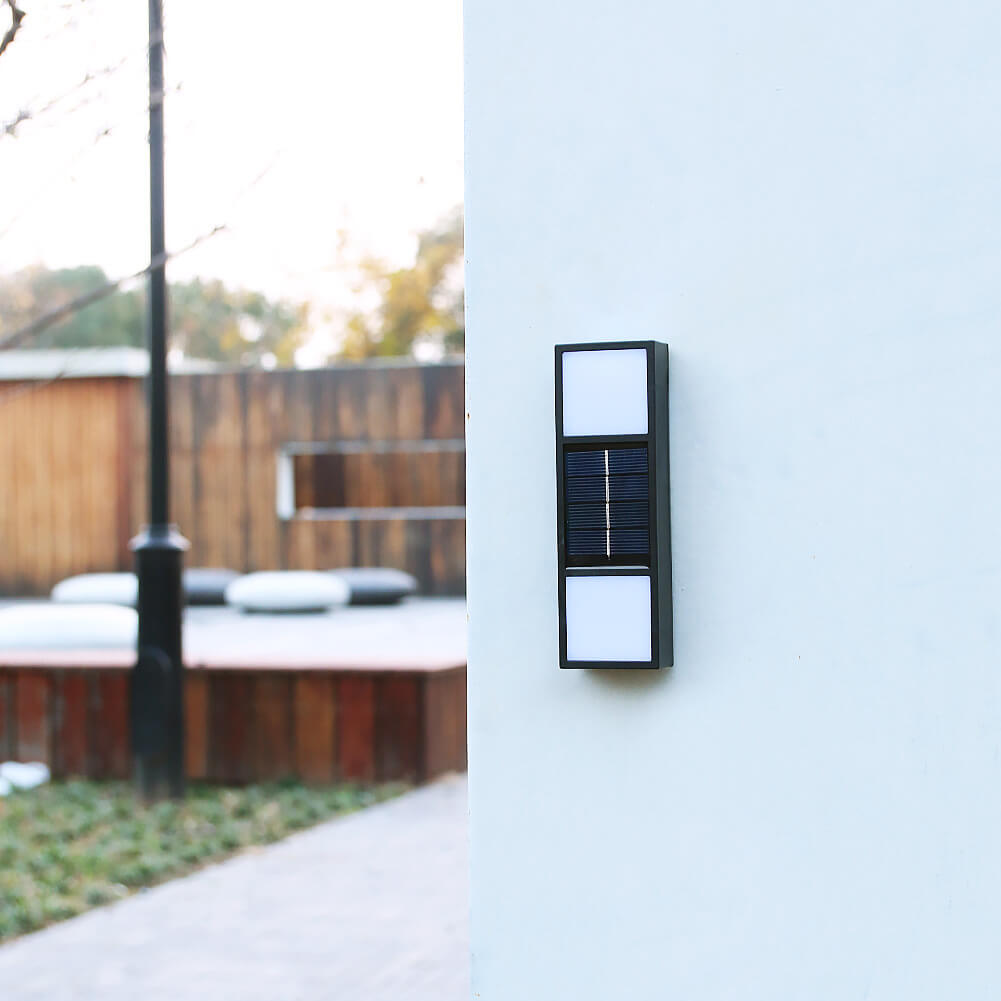 Solar LED Waterproof Patio Fence Wall Sconce Lamp