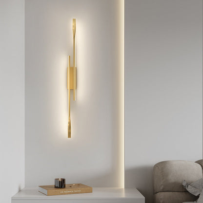 Aluminum Straight Line Silicone LED Wall Sconce Lamp