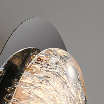 Irregular Oval Hardware Acrylic LED Wall Sconce Lamp
