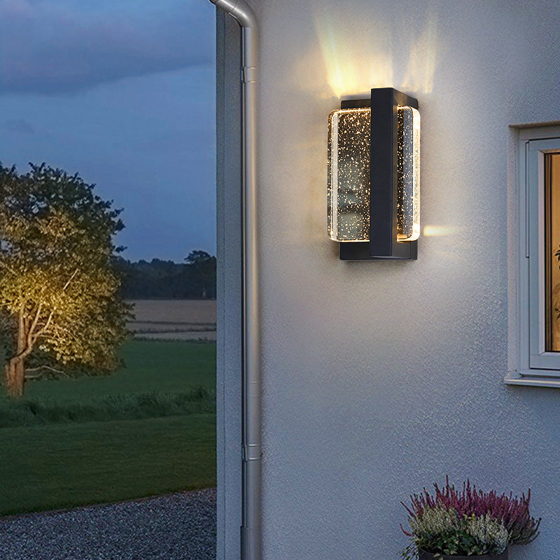 Waterproof Iron Crystal LED Outdoor Wall Sconce Lamp