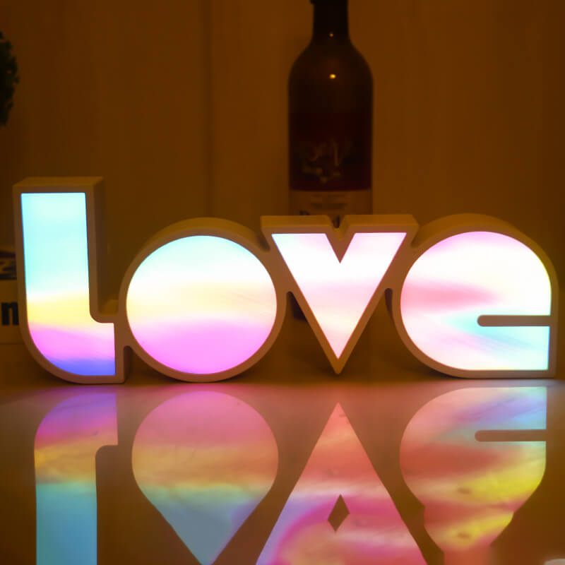 Contemporary Love Letters Table Lamp