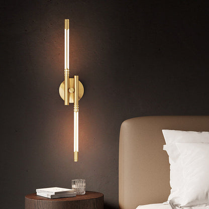 Light Luxury Cylindrical All-copper LED Wall Sconce Lamp