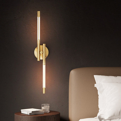 Light Luxury Cylindrical All-copper LED Wall Sconce Lamp