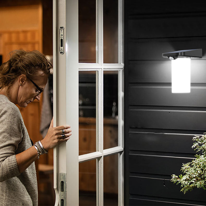 Simplicity ABS Column LED Outdoor Wall Sconce Lamp