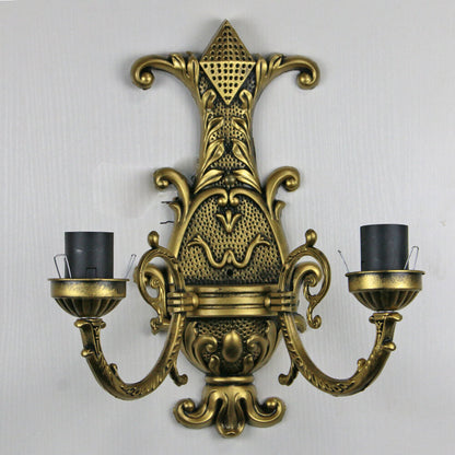 Tiffany Parrot Stained Glass 2-Light Wall Sconce Lamp