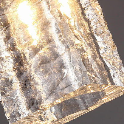 Modern Luxury Crystal Cube Copper 1-Light Wall Sconce Lamp